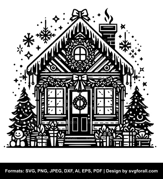 Christmas House SVG