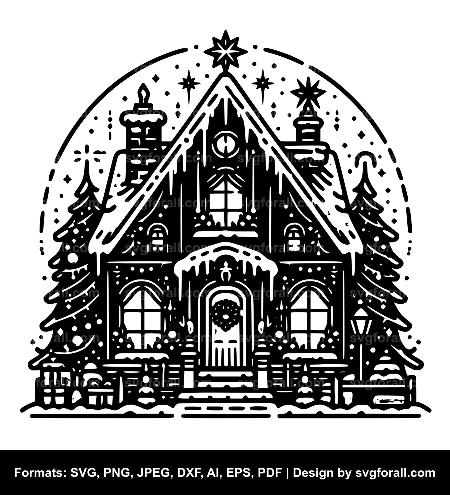 Christmas House SVG Download