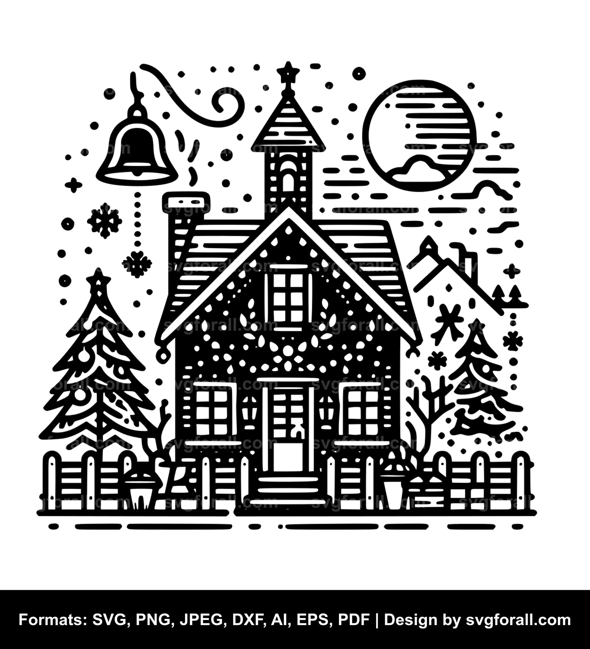 Christmas House SVG File