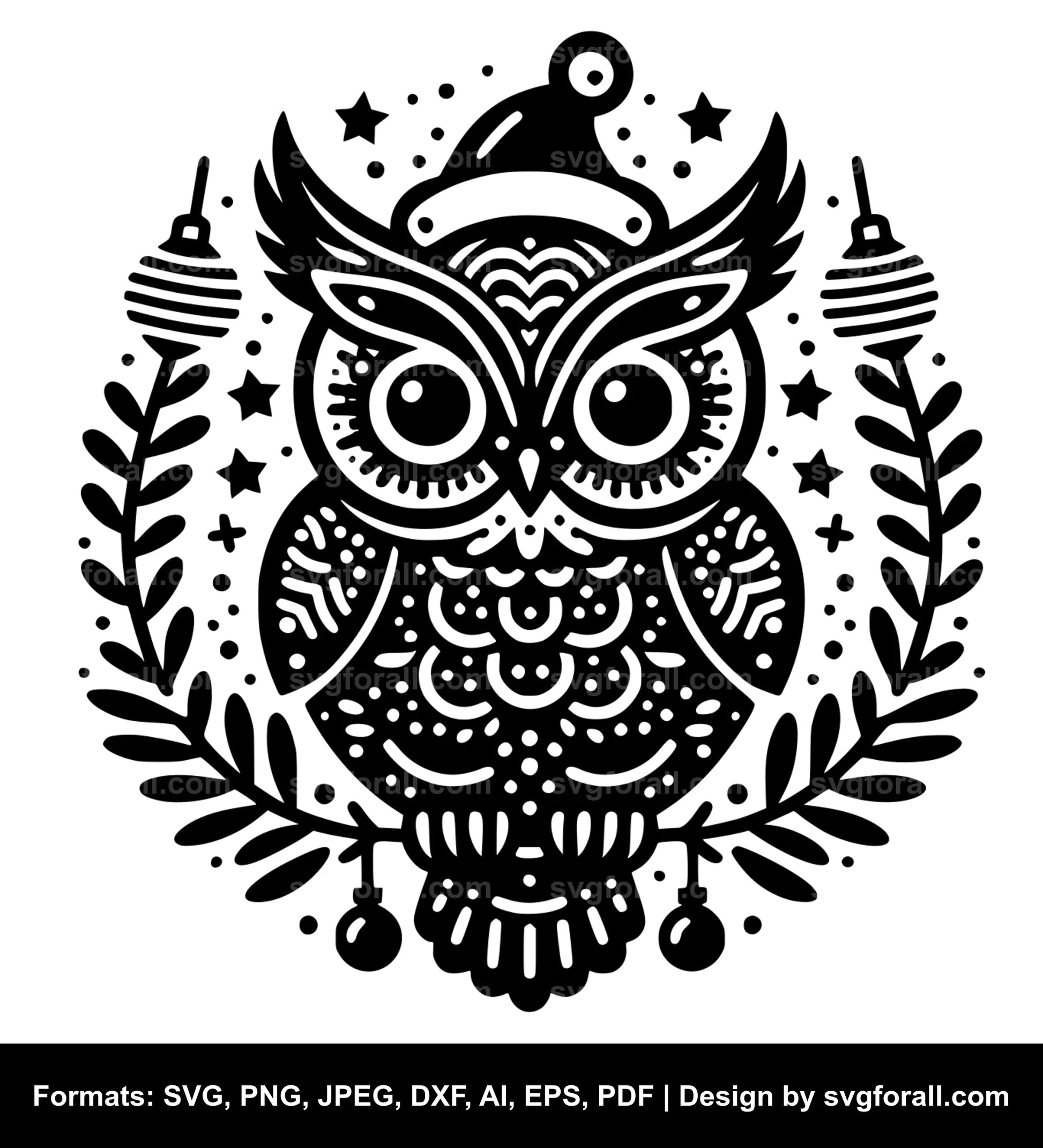 Christmas Owl Cricut SVG