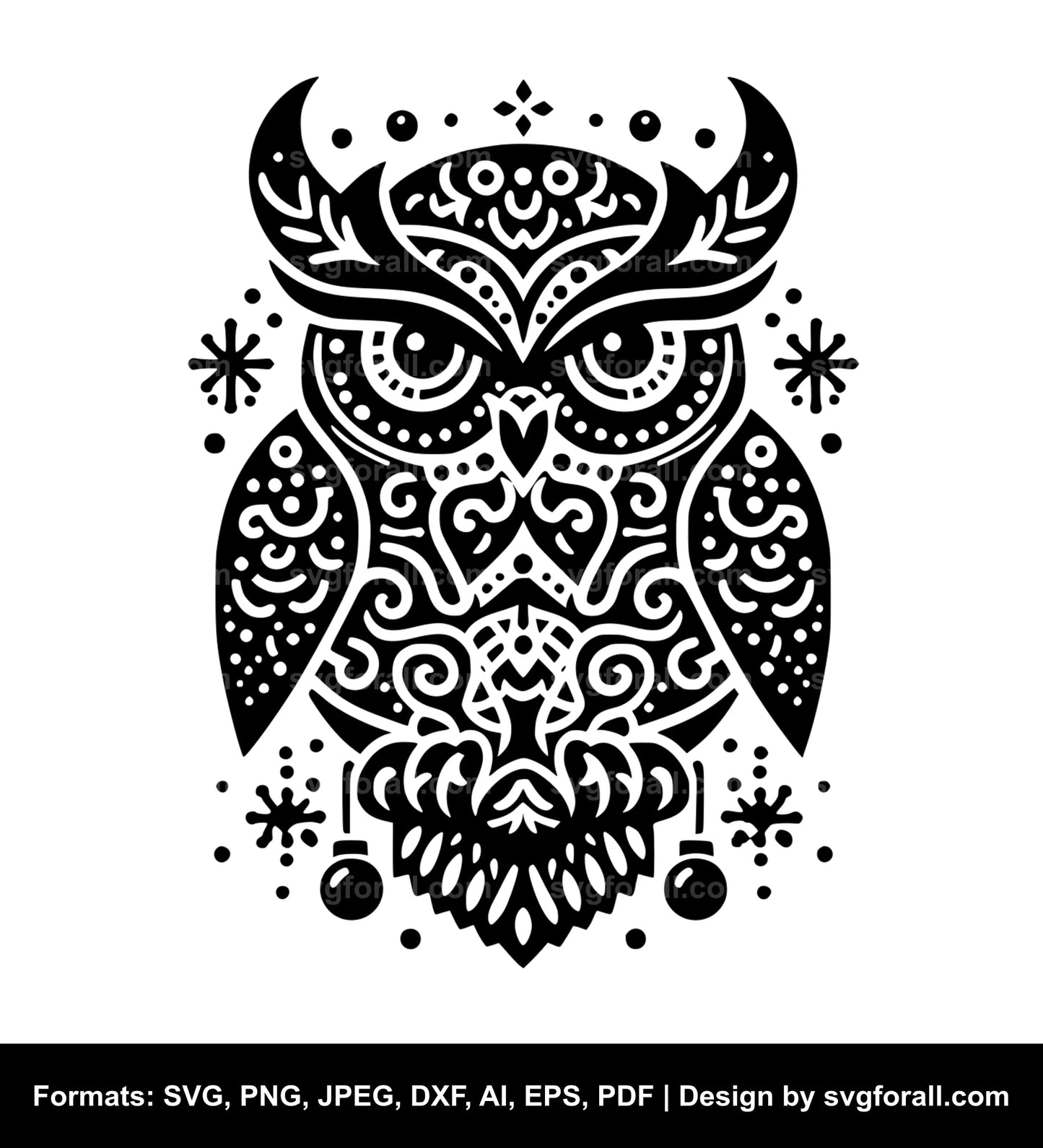 Christmas Owl SVG