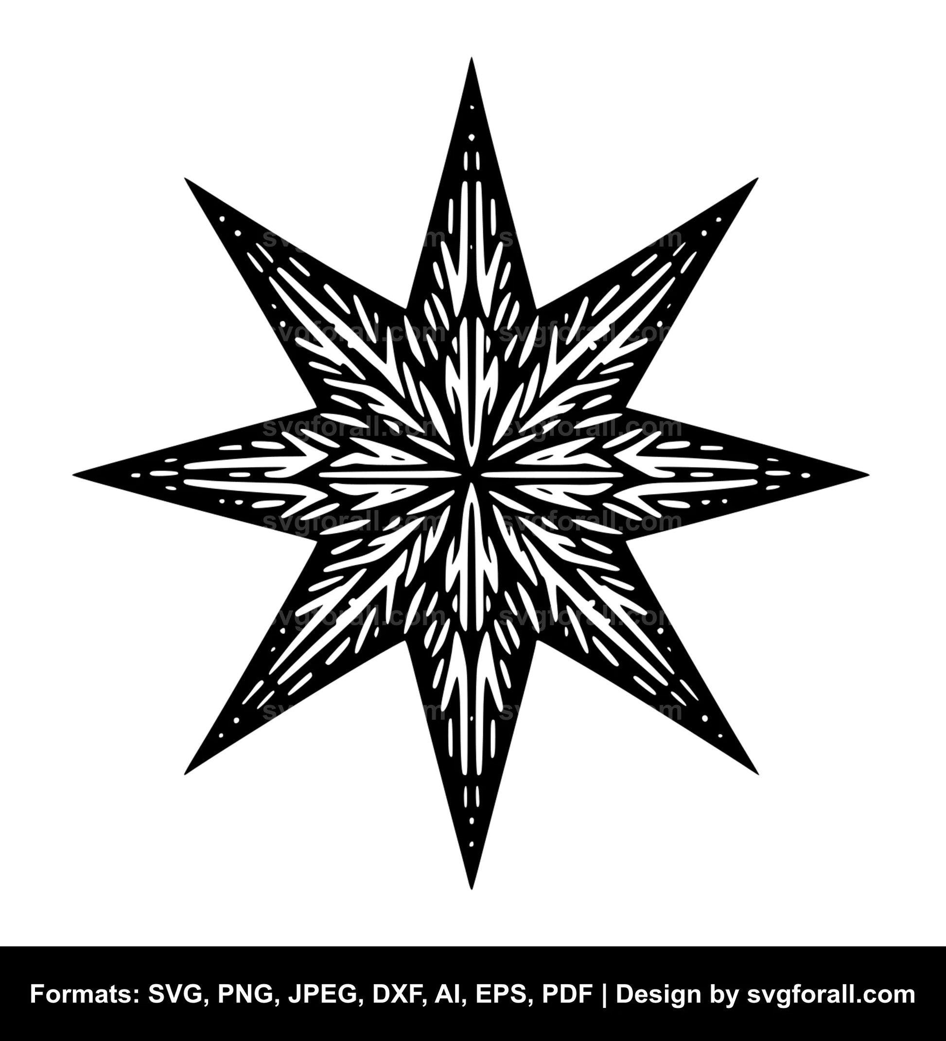 Christmas Star Vector SVG