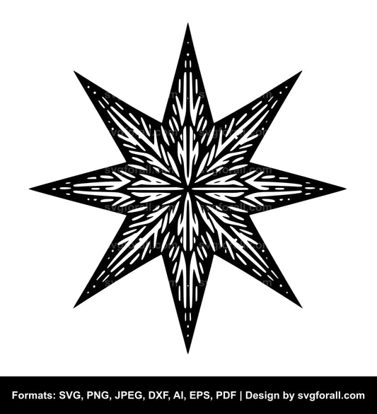 Christmas Star Vector SVG