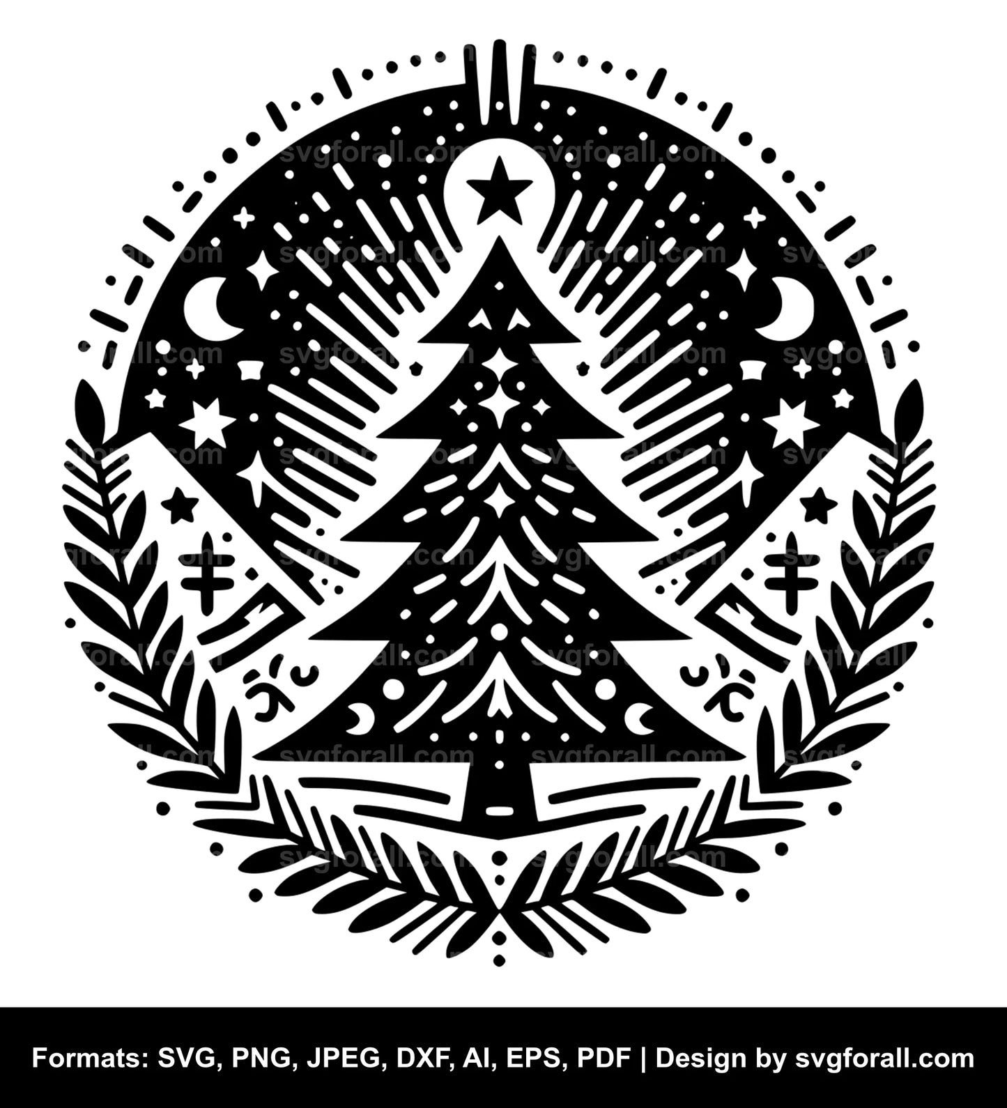 Christmas Tree SVG PNG