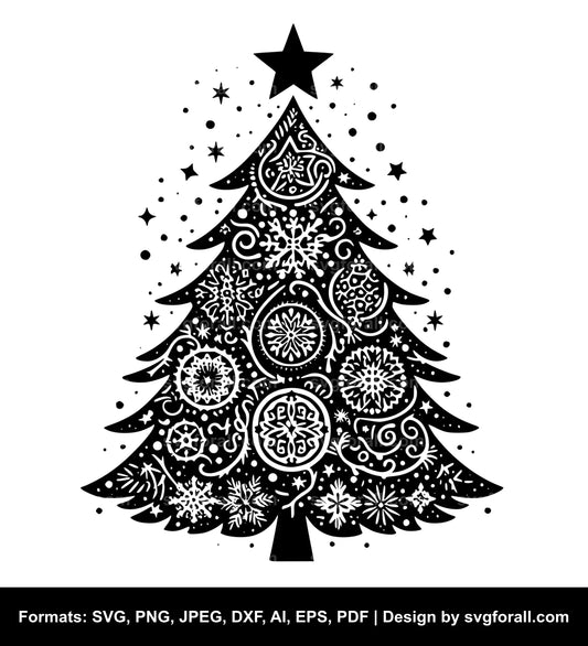 Christmas Tree Vector SVG