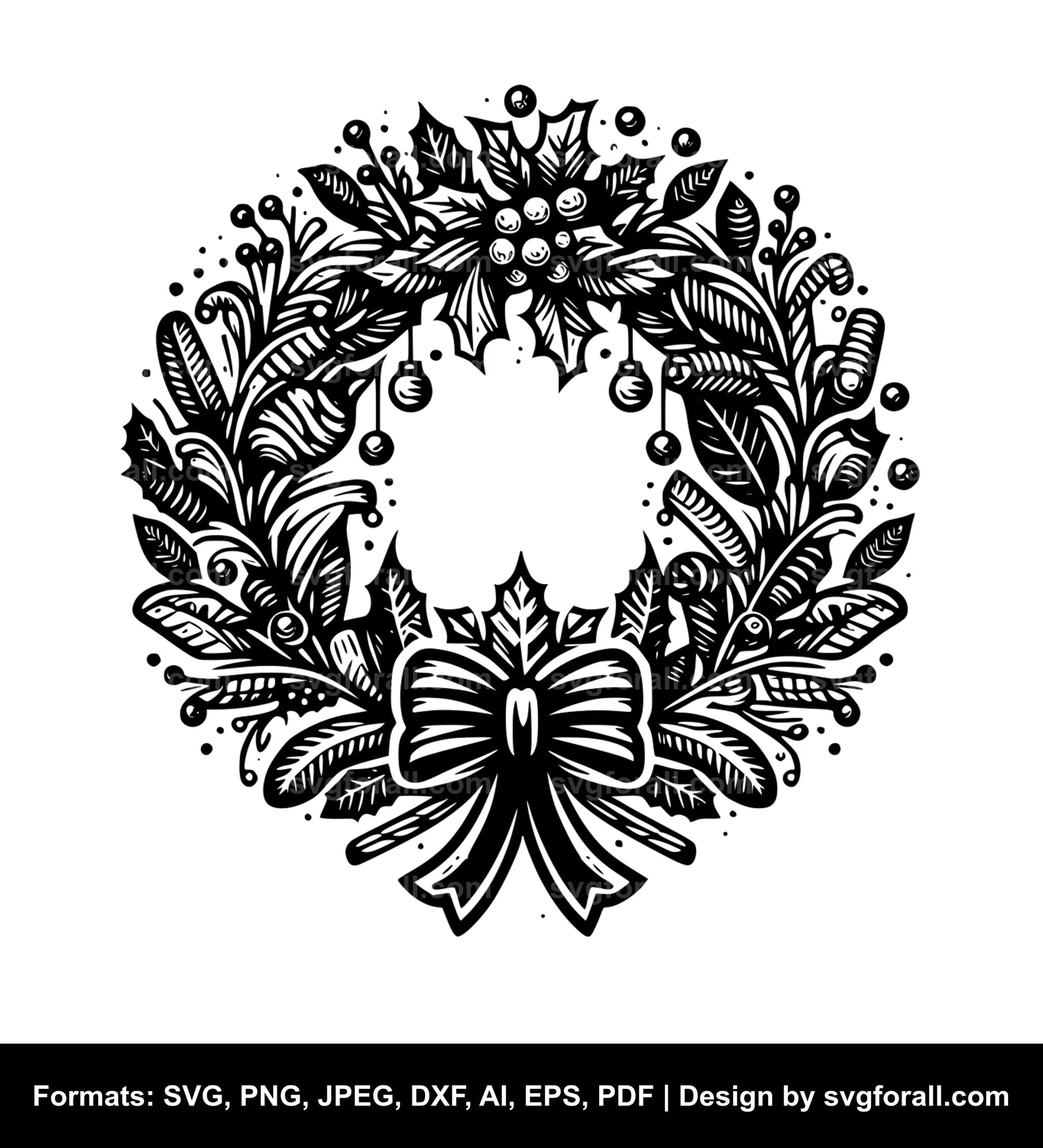 Christmas Wreath SVG