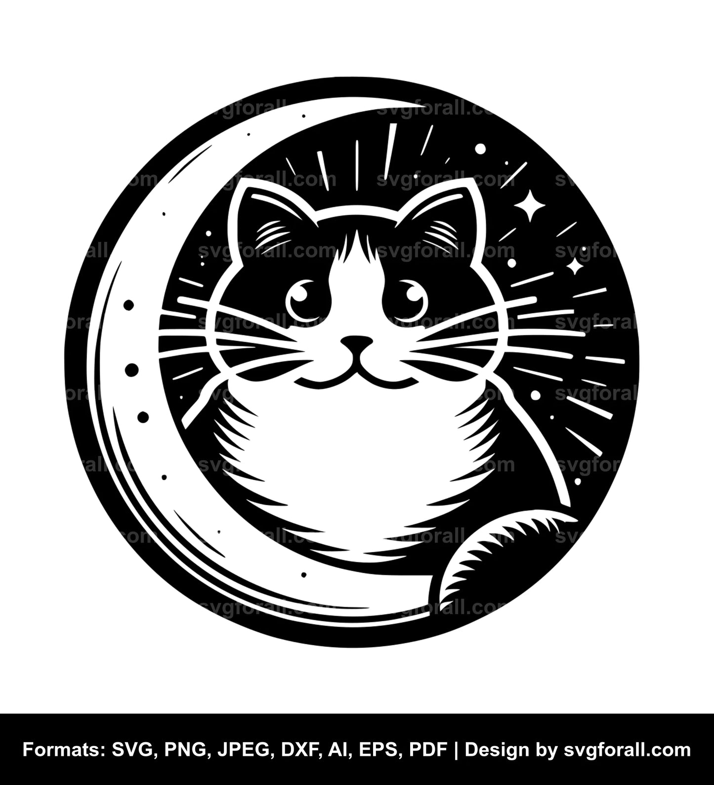 Chunky Cat SVG File