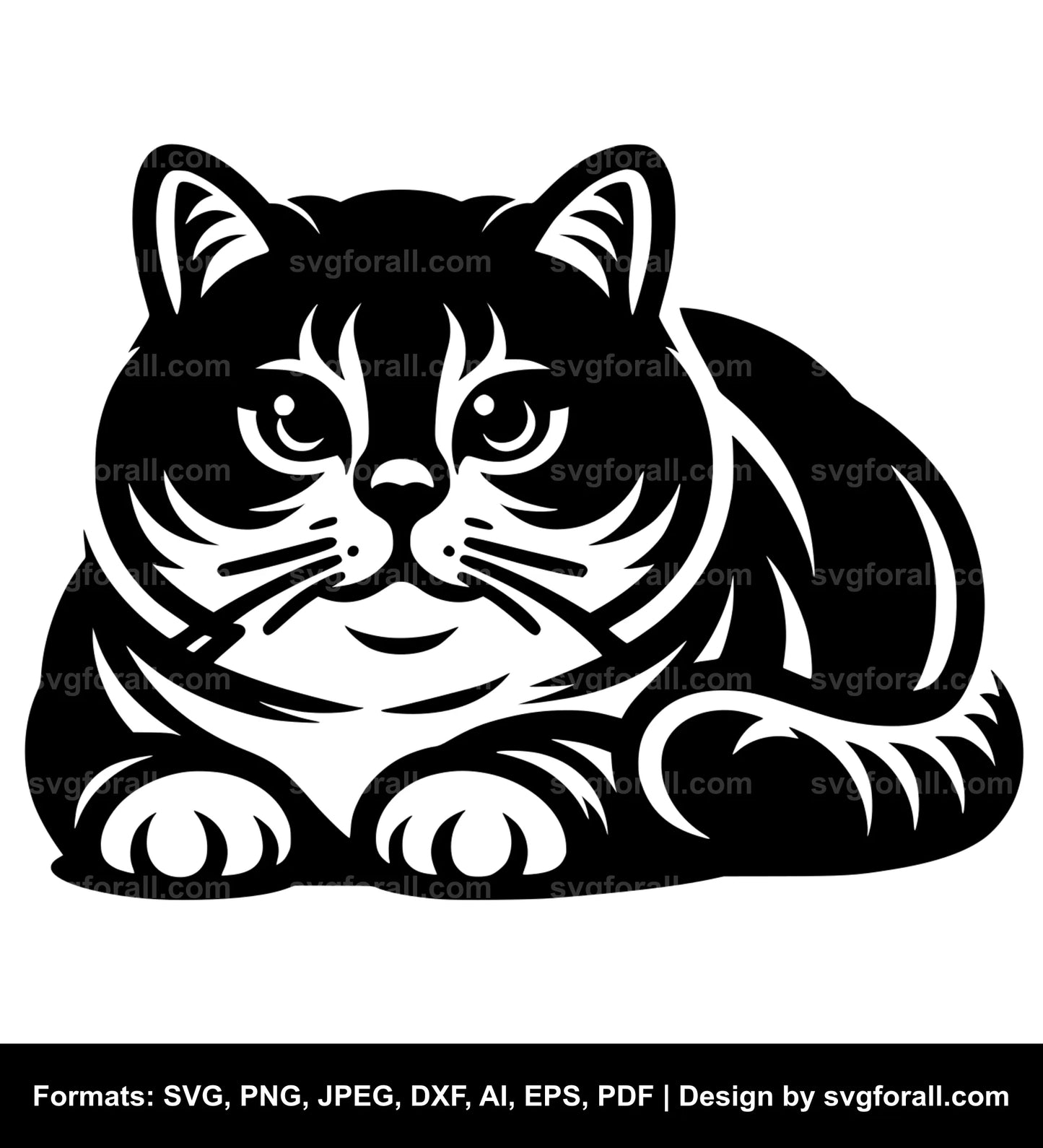 Chunky Cat SVG PNG