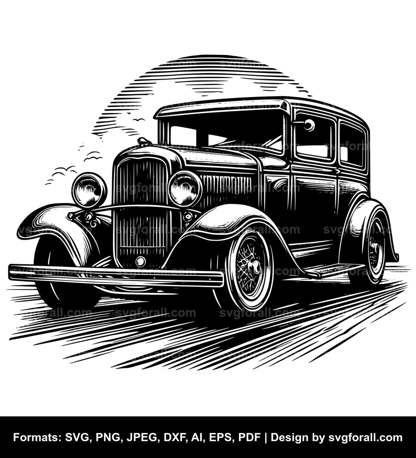 Classic Car Cricut SVG