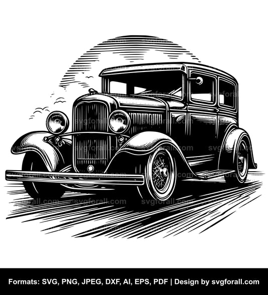 Classic Car Cricut SVG