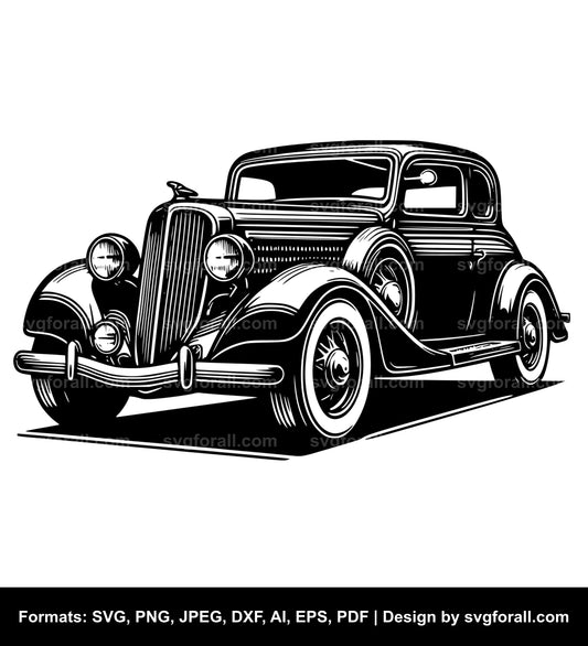 Classic Car SVG File