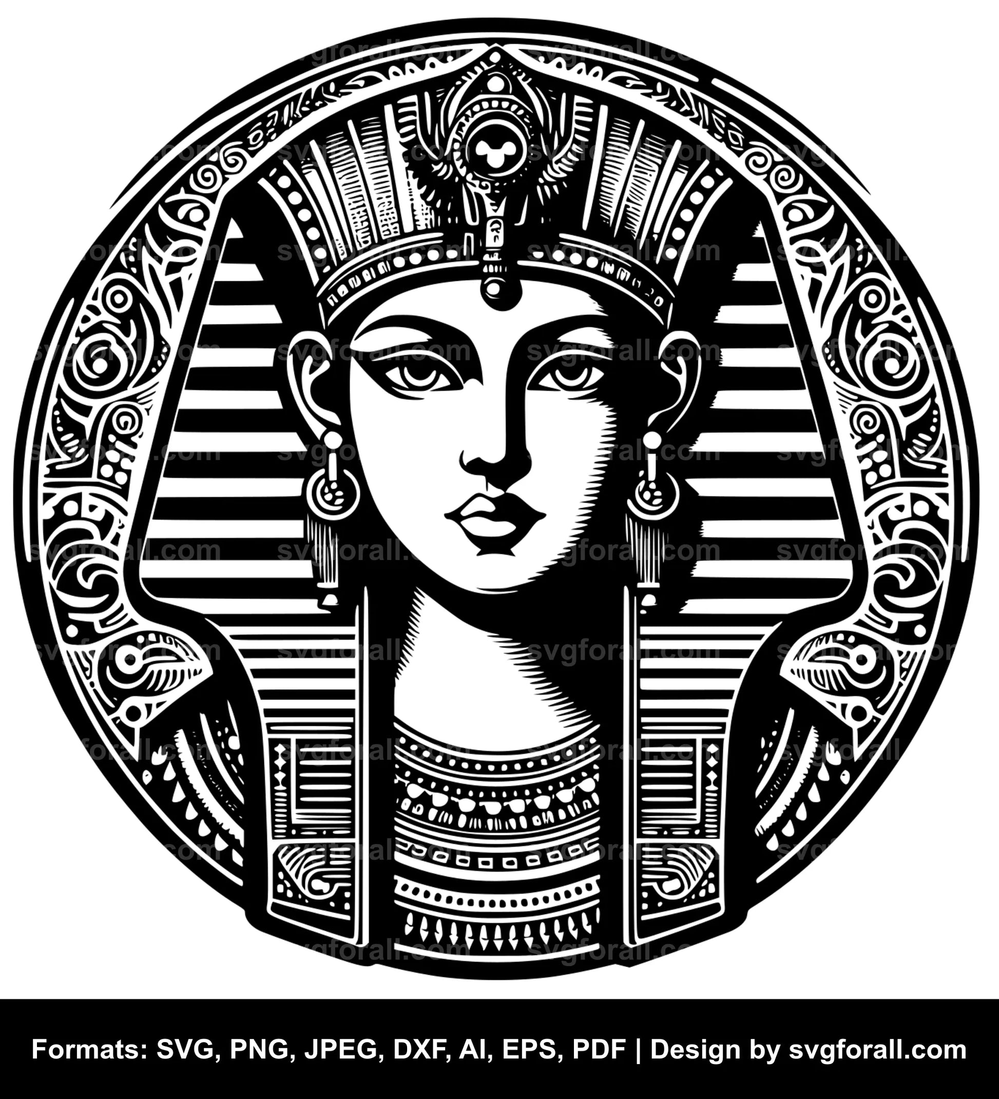 Cleopatra Black SVG