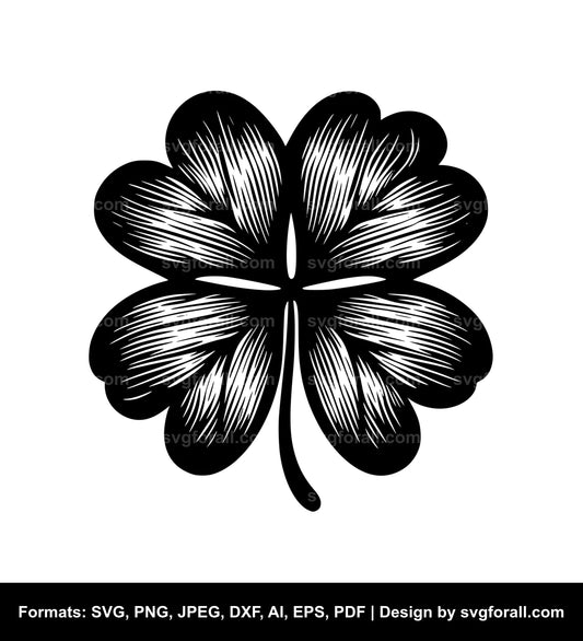 Clover Black SVG