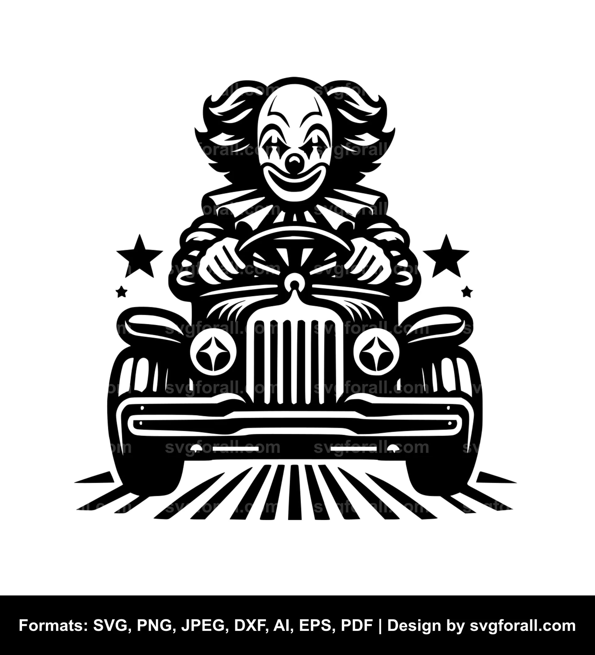 Clown Car SVG File