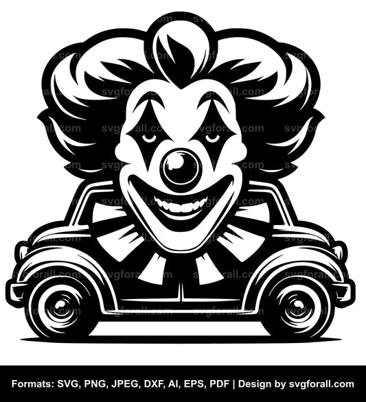 Clown Car SVG Vector