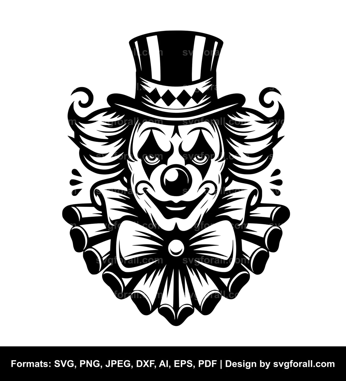 Clown SVG Design