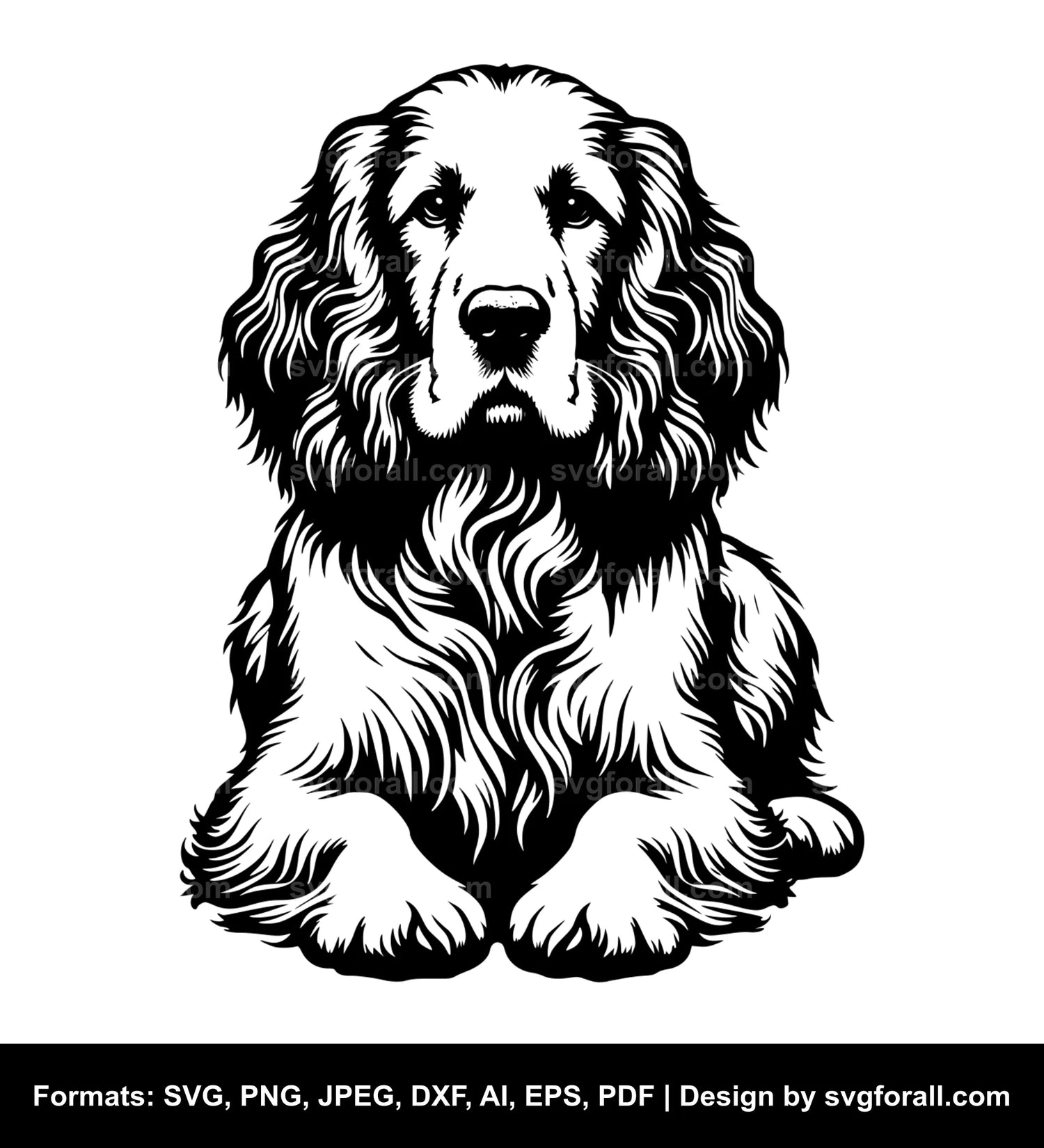 Clumber Spaniel Dog Cricut SVG