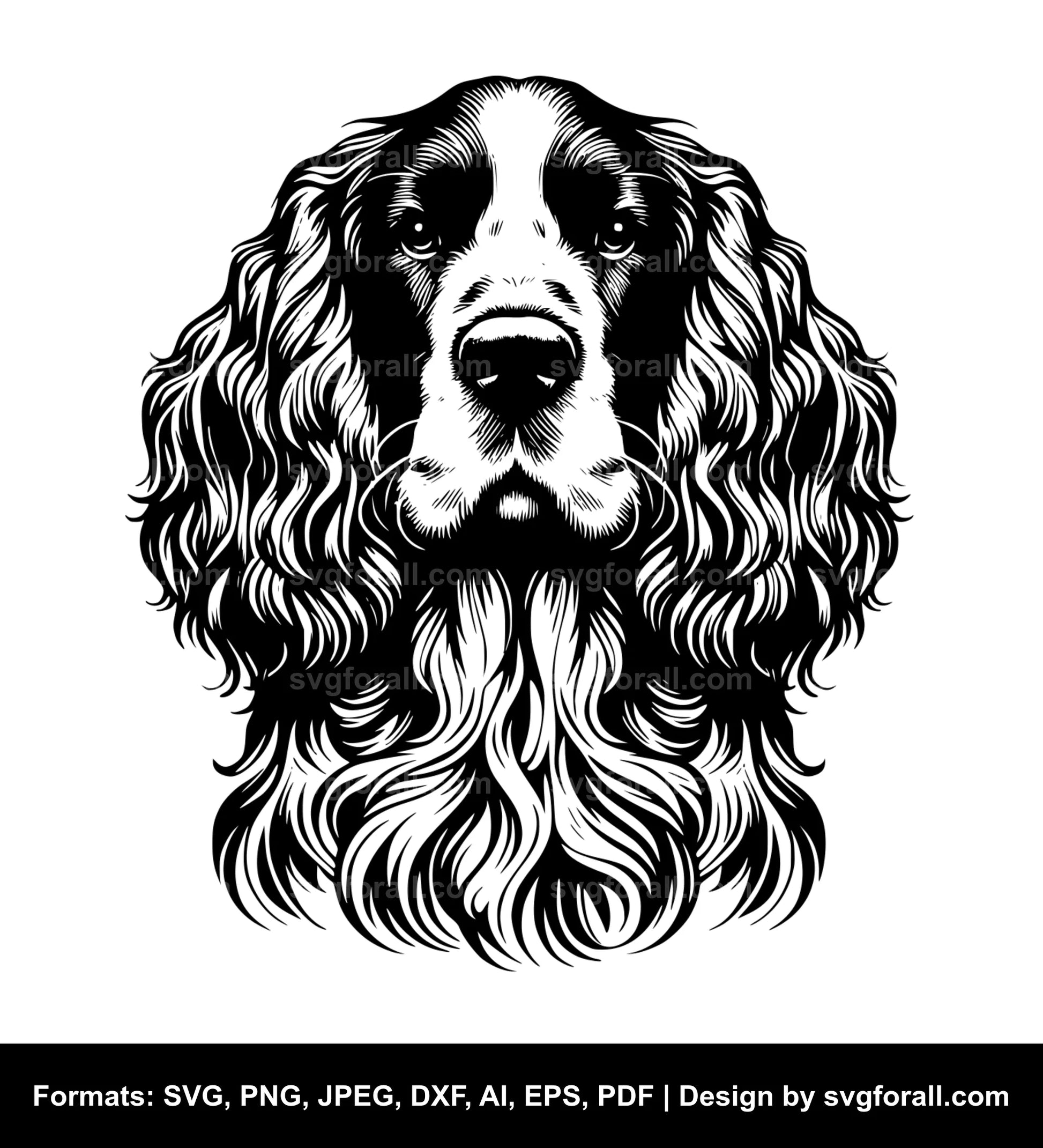 Clumber Spaniel Dog SVG Vector