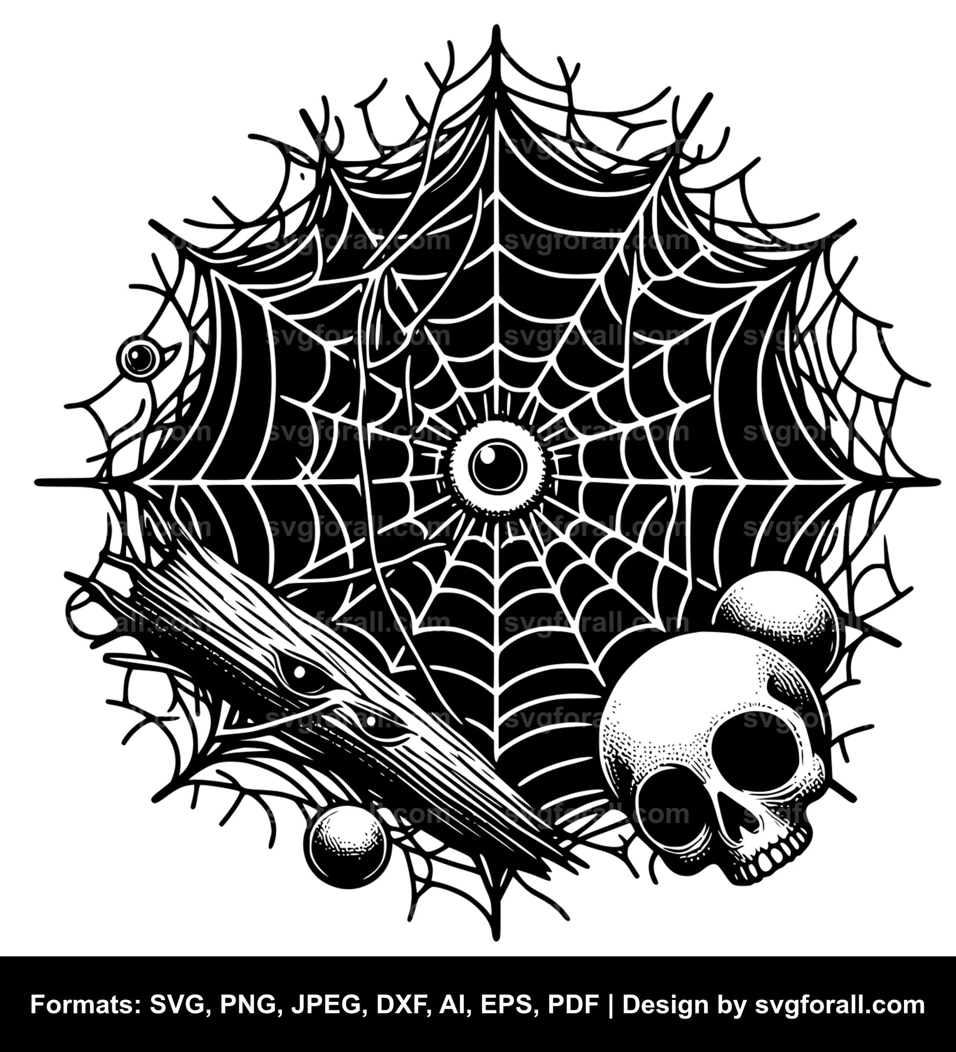 Cobweb Cricut SVG