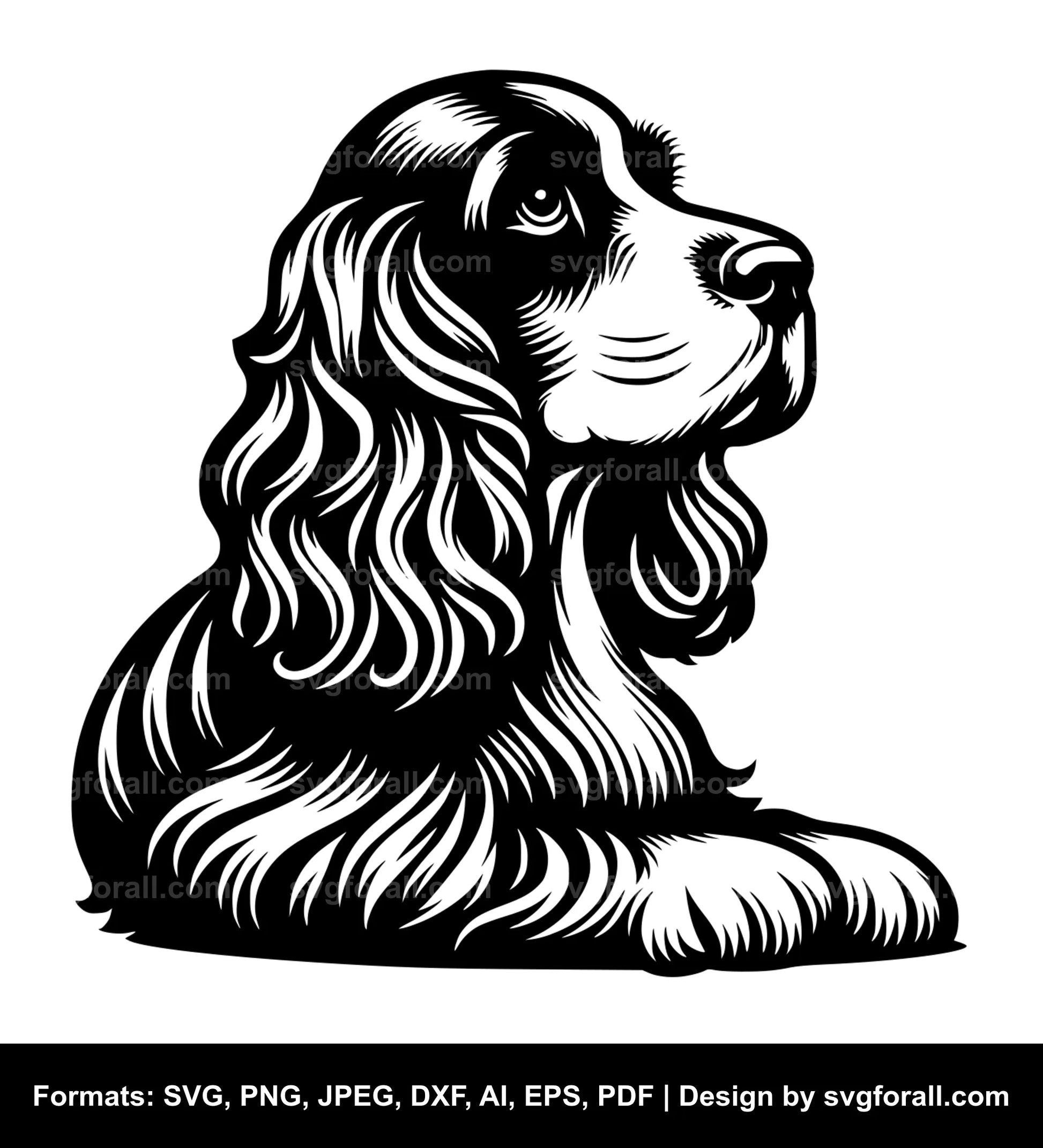 Cocker Spaniel Dog SVG