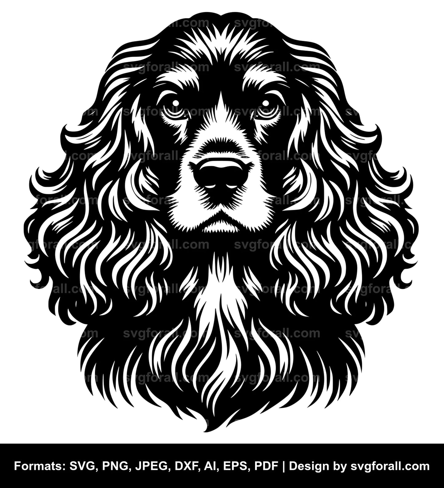 Cocker Spaniel Dog SVG Design