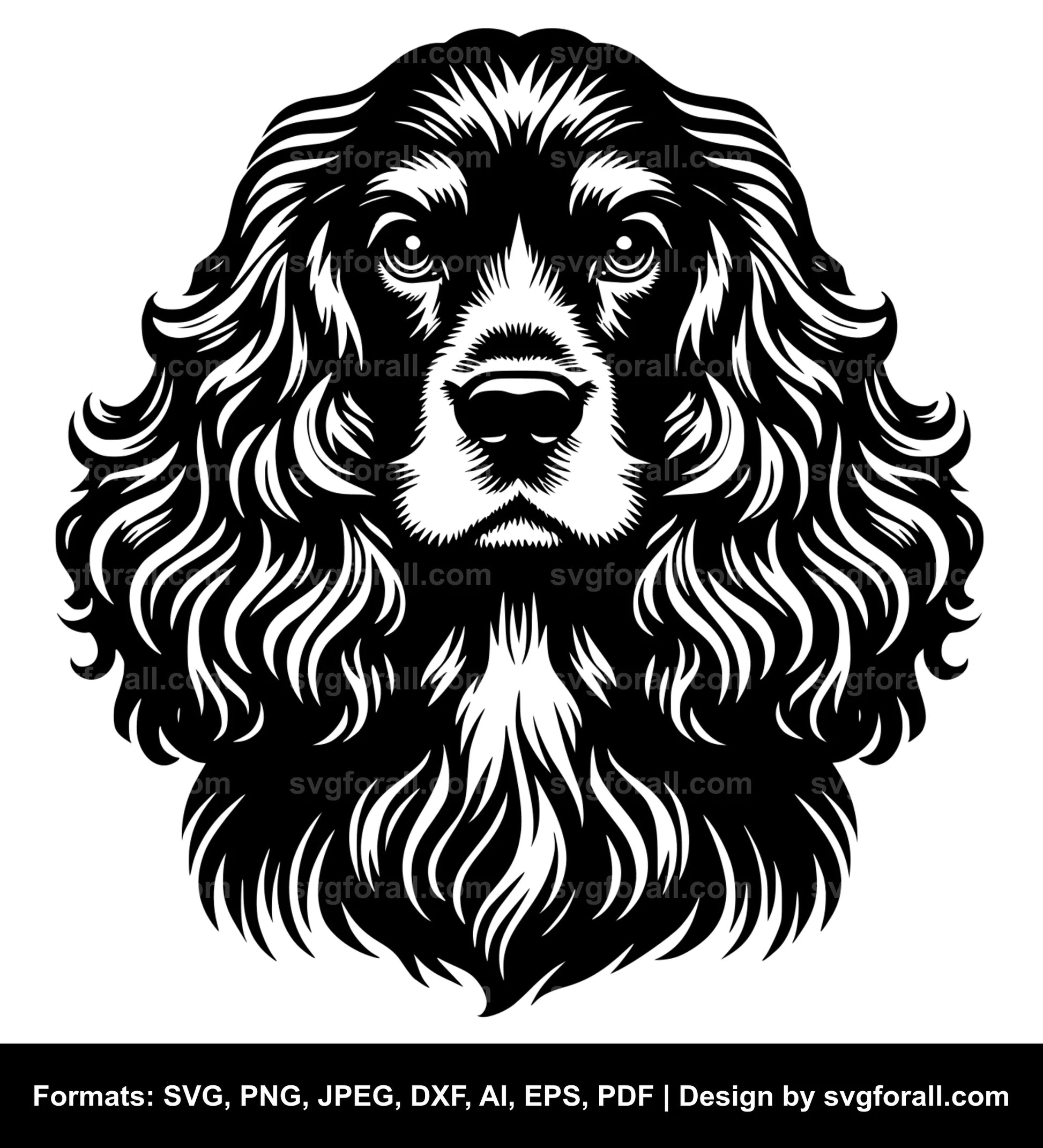 Cocker Spaniel Dog SVG Design