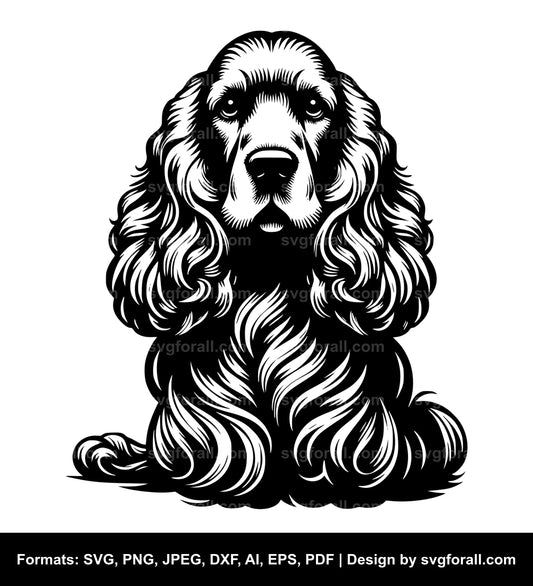 Cocker Spaniel Dog SVG File