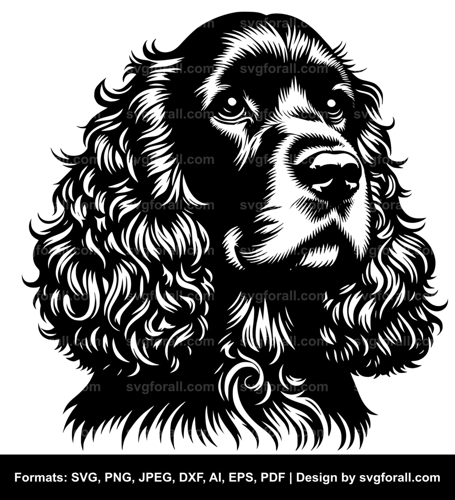 Cocker Spaniel Dog SVG Vector