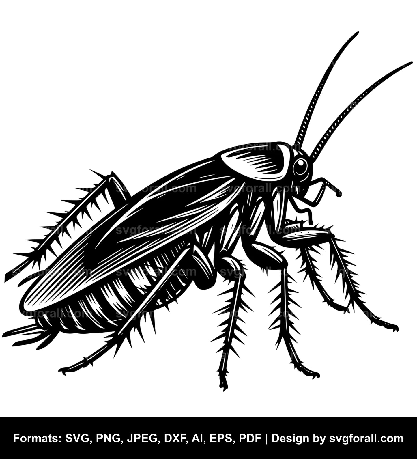 Cockroach Black SVG