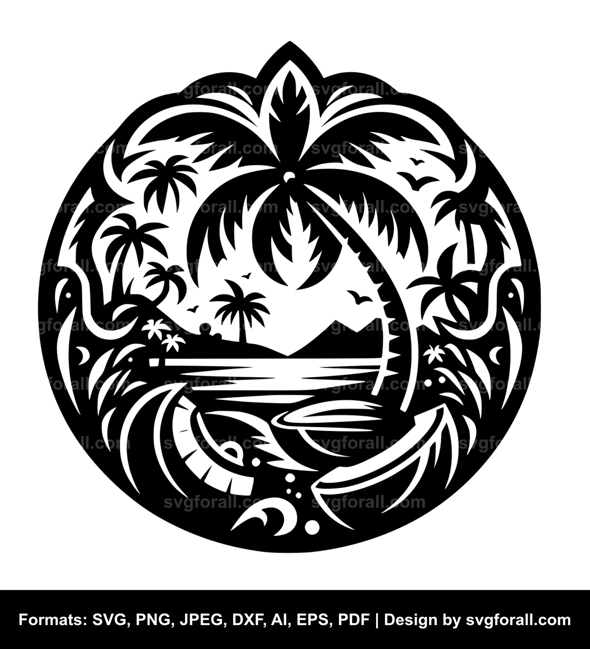 Coconut Black SVG