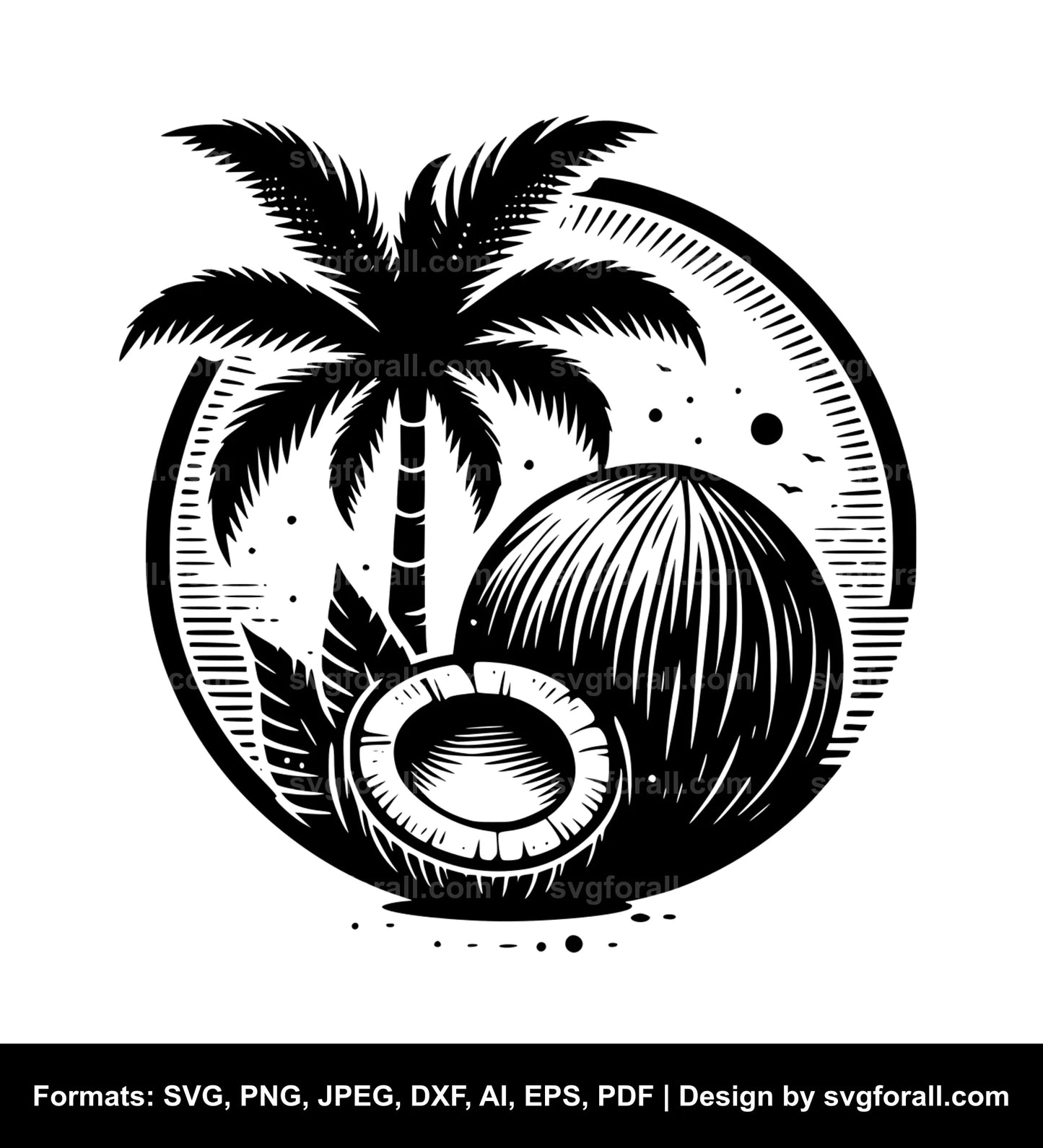 Coconut SVG File