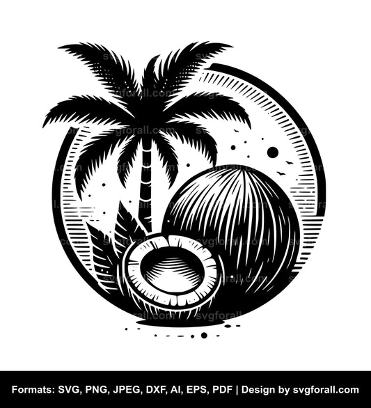 Coconut SVG File