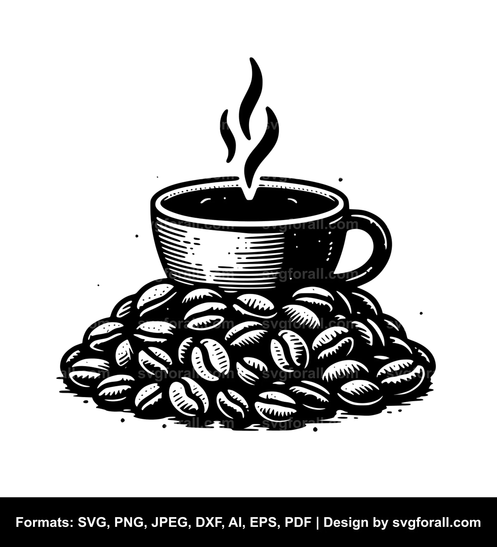 Coffee Grain SVG Vector