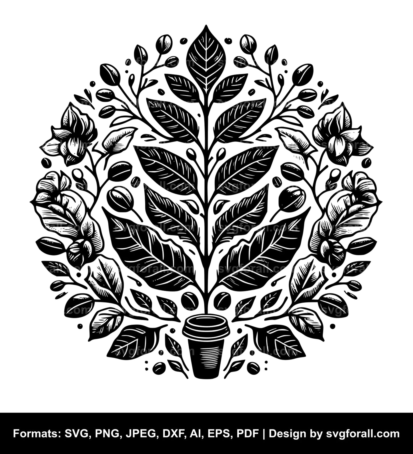 Coffee Plant Cricut SVG