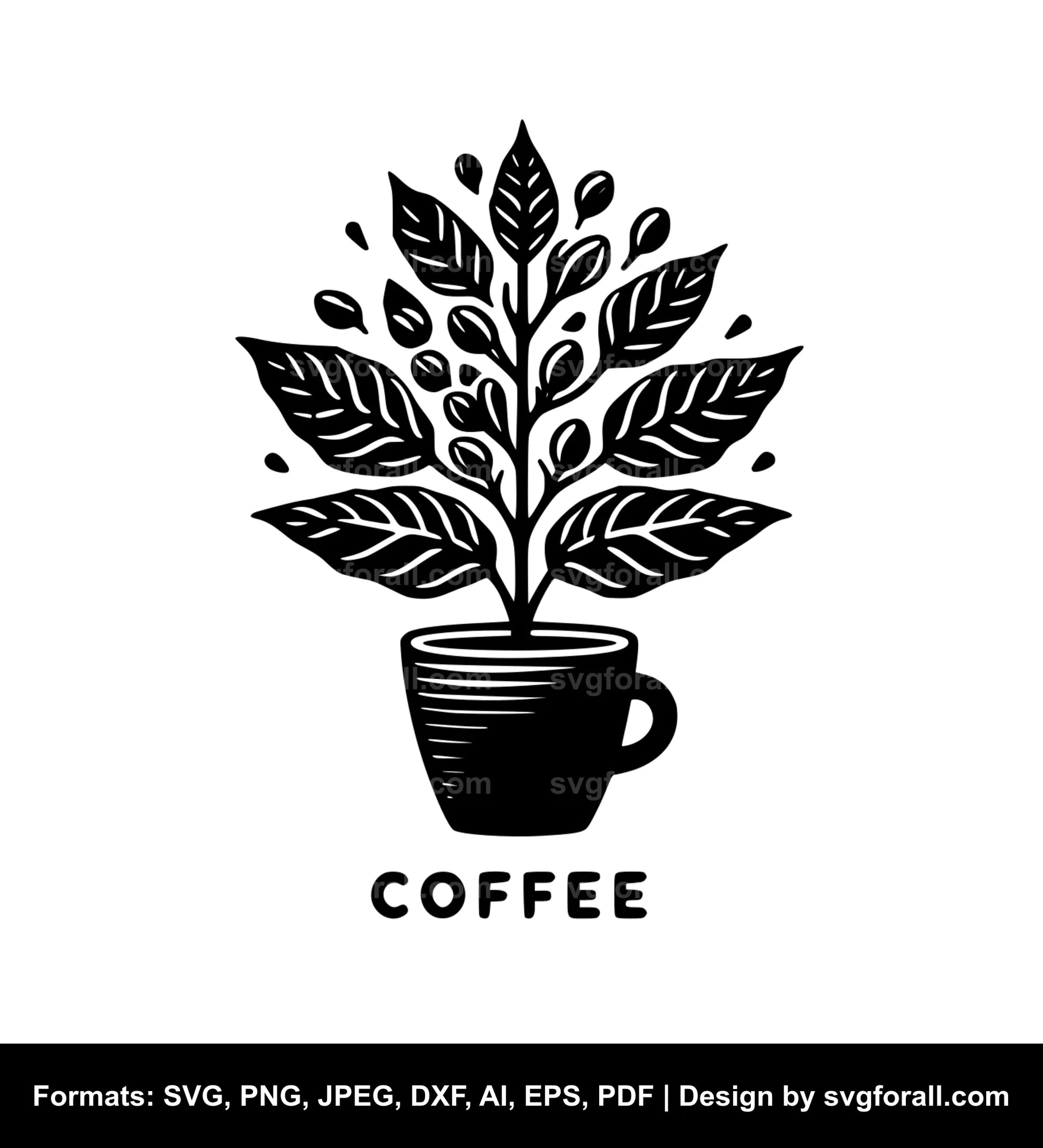 Coffee Plant SVG Clipart