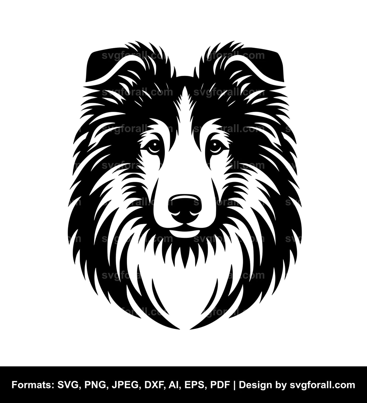 Collie Dog SVG