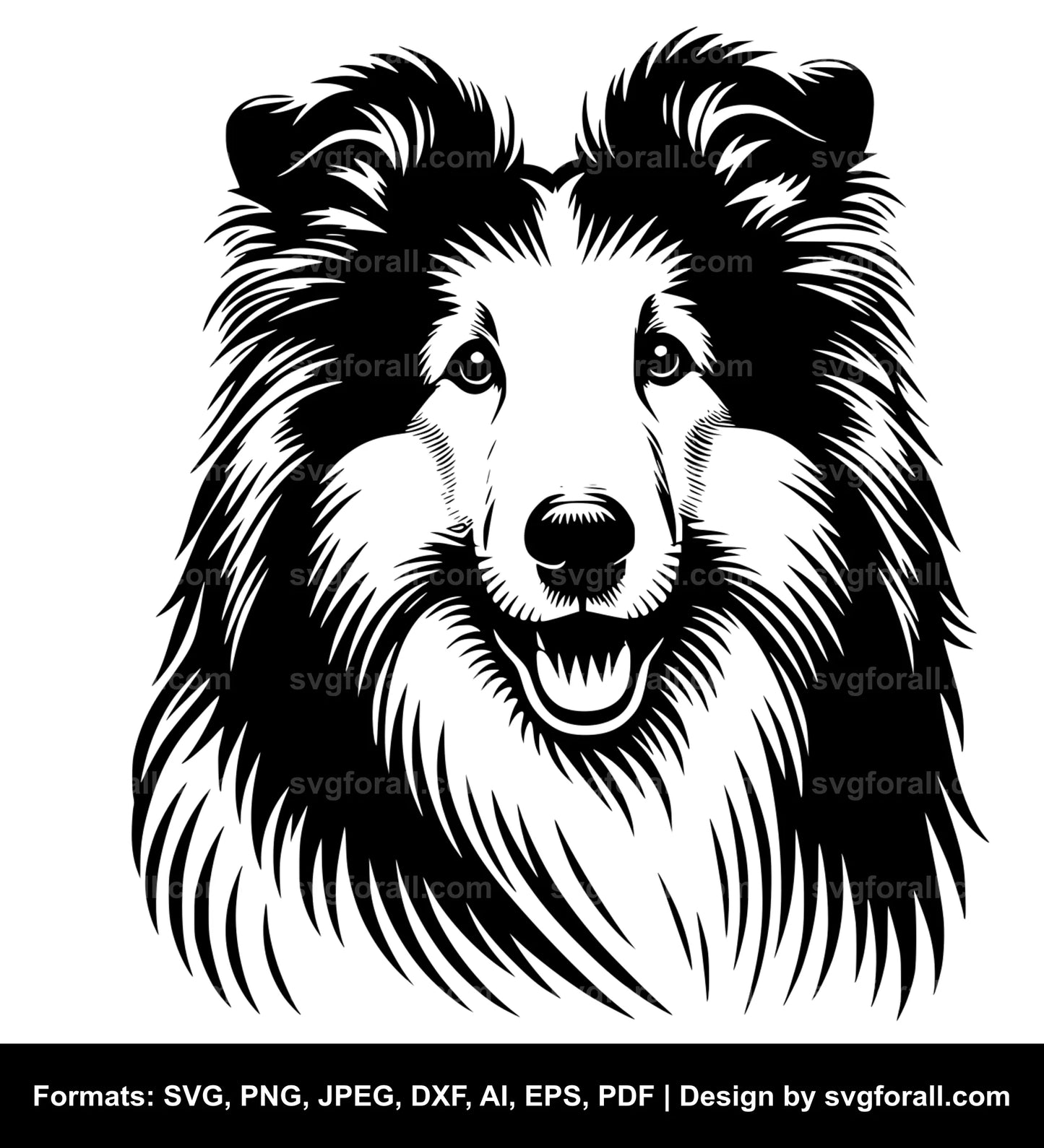 Collie Dog SVG PNG