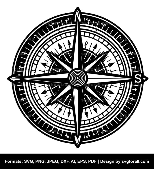 Compass Black SVG