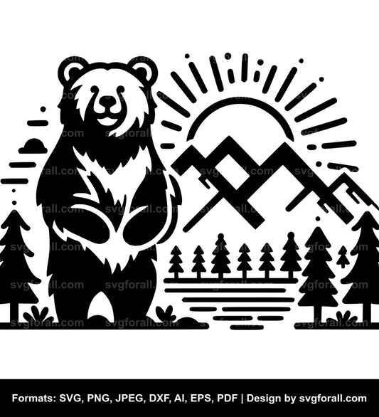 Cool Bear SVG PNG