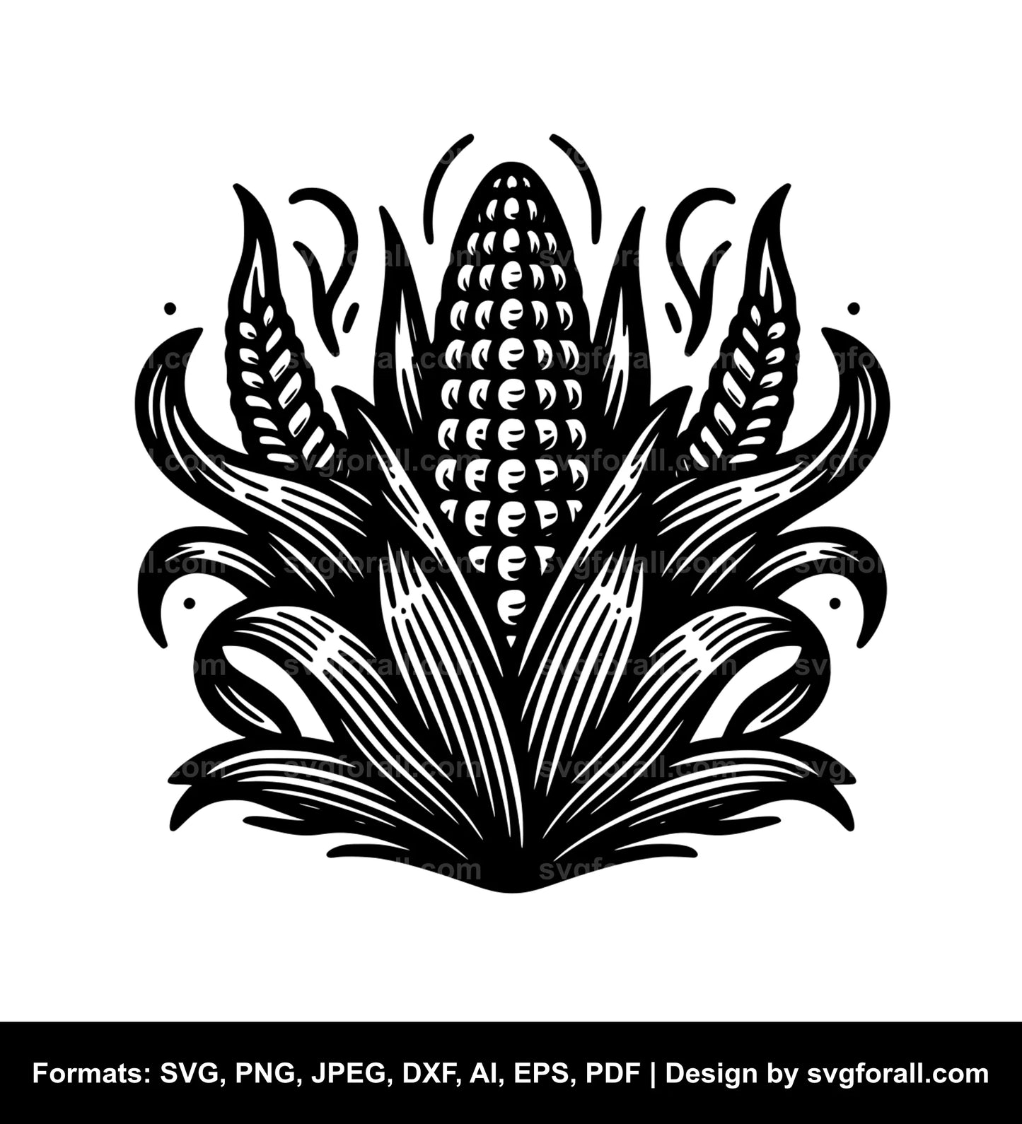 Corn Black SVG