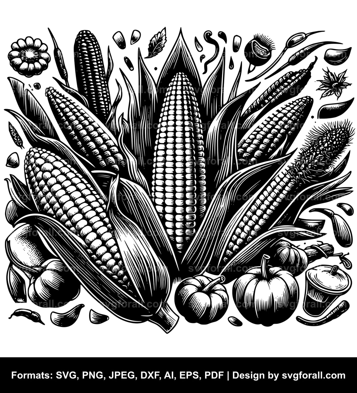 Corn SVG Vector