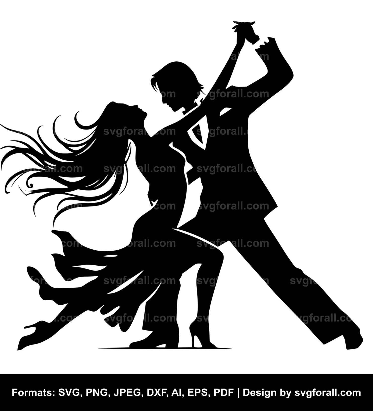 Couple Dancing SVG Design