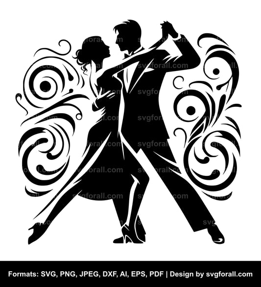 Couple Dancing SVG File