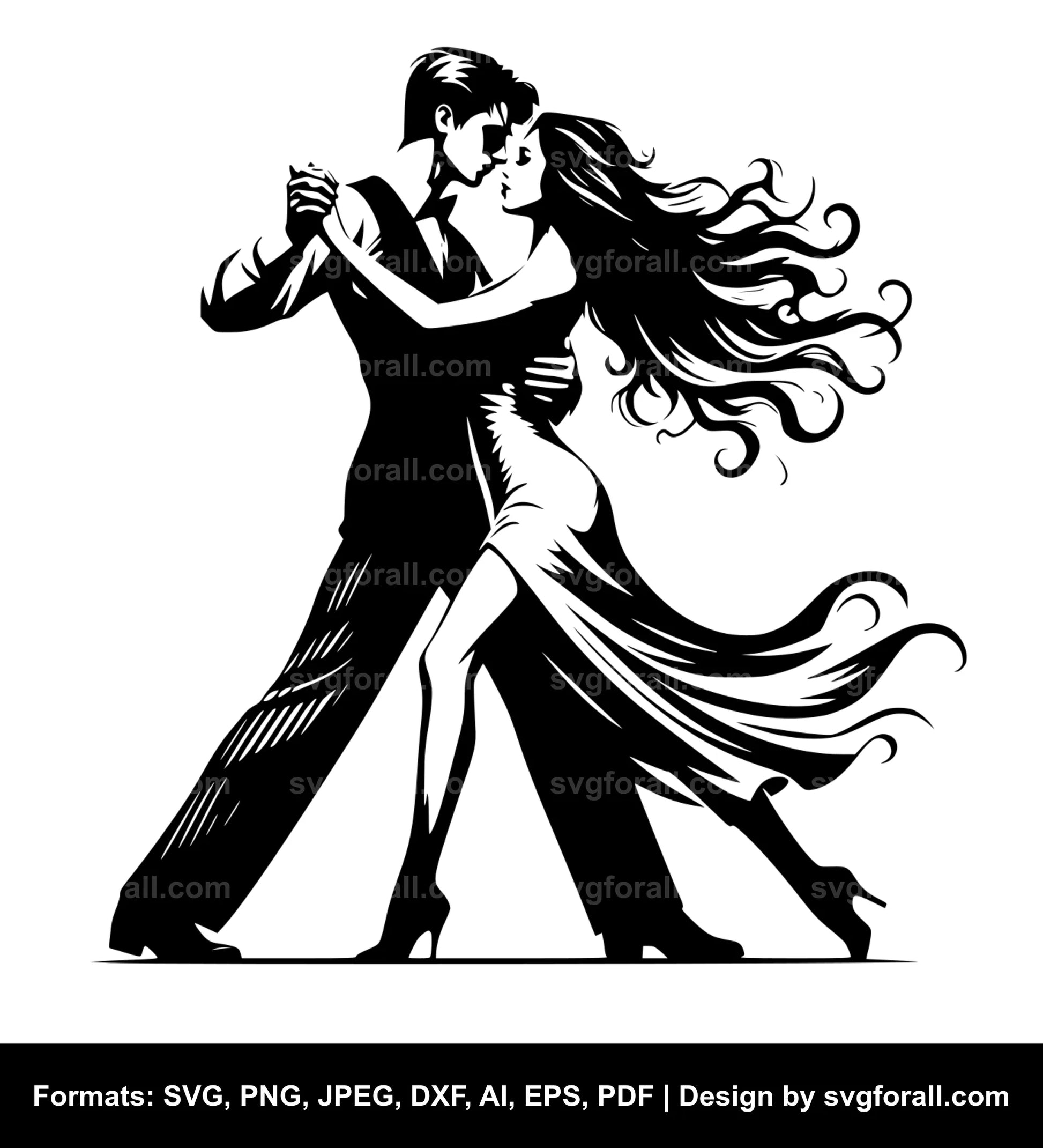 Couple Dancing Vector SVG