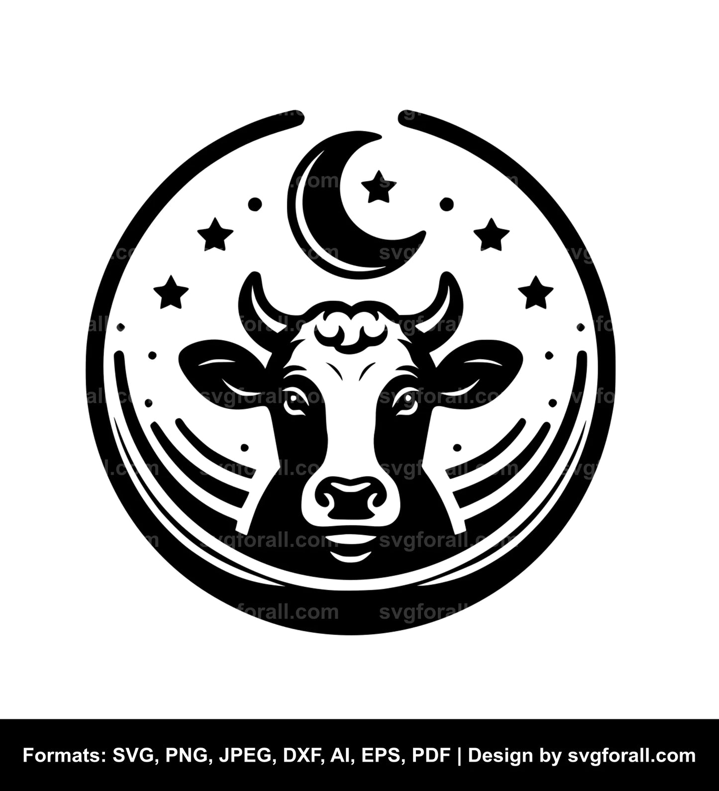 Cow Black SVG