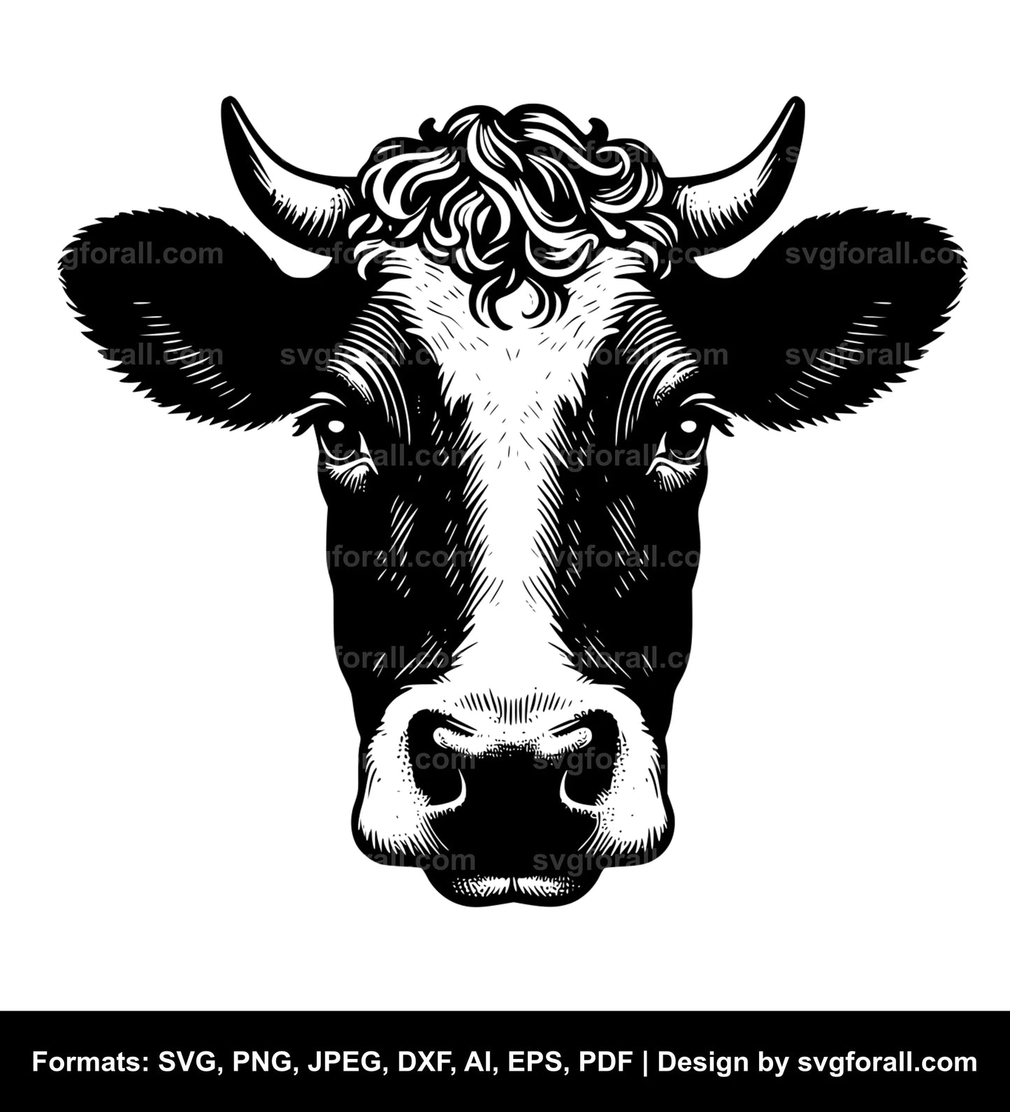 Cow Black SVG PNG