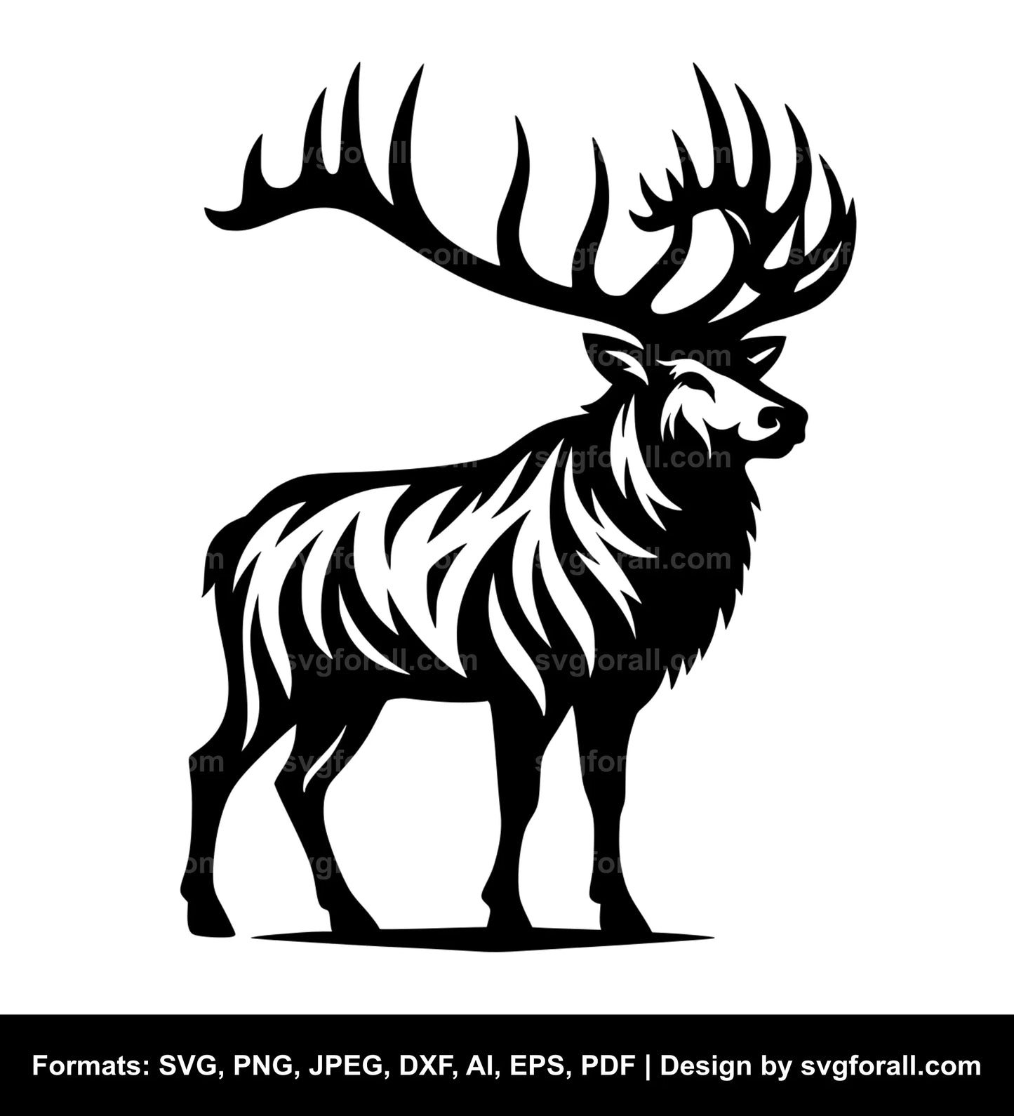 Cow Elk SVG File