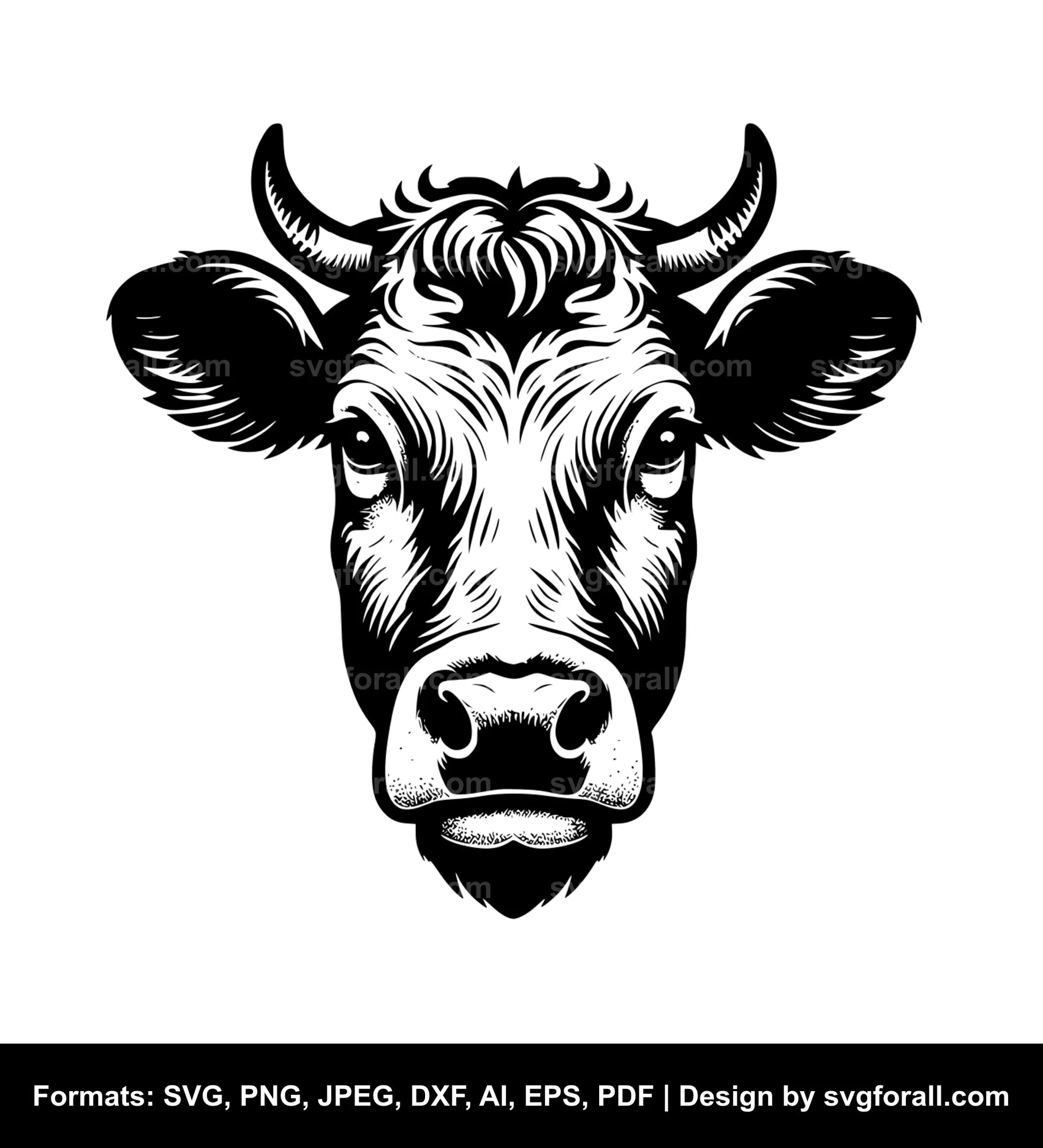 Cow Face Cricut SVG