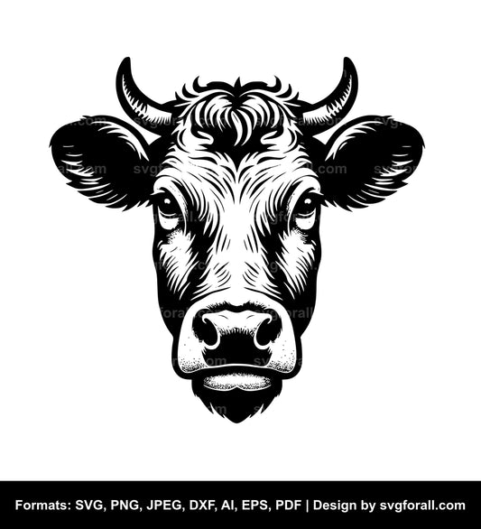 Cow Face Cricut SVG