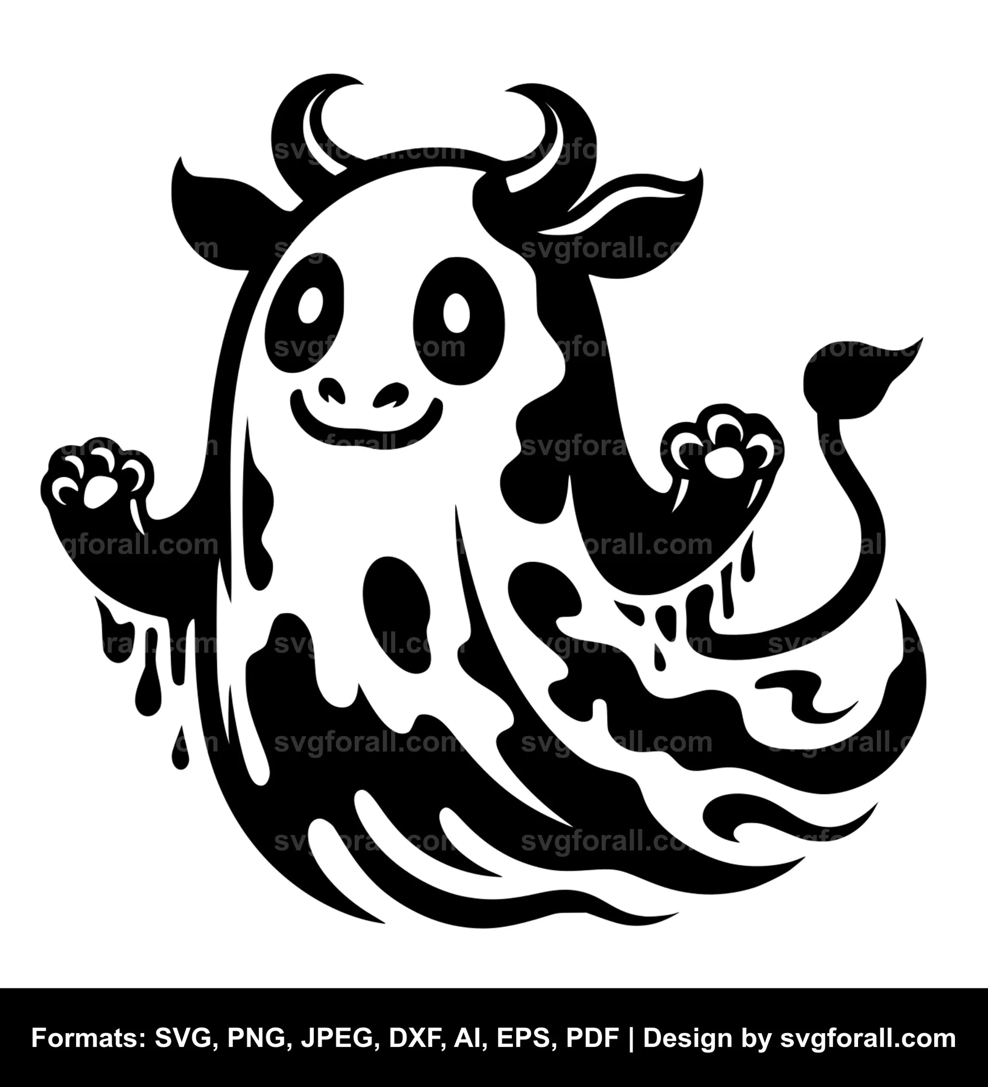 Cow Ghost Cricut SVG